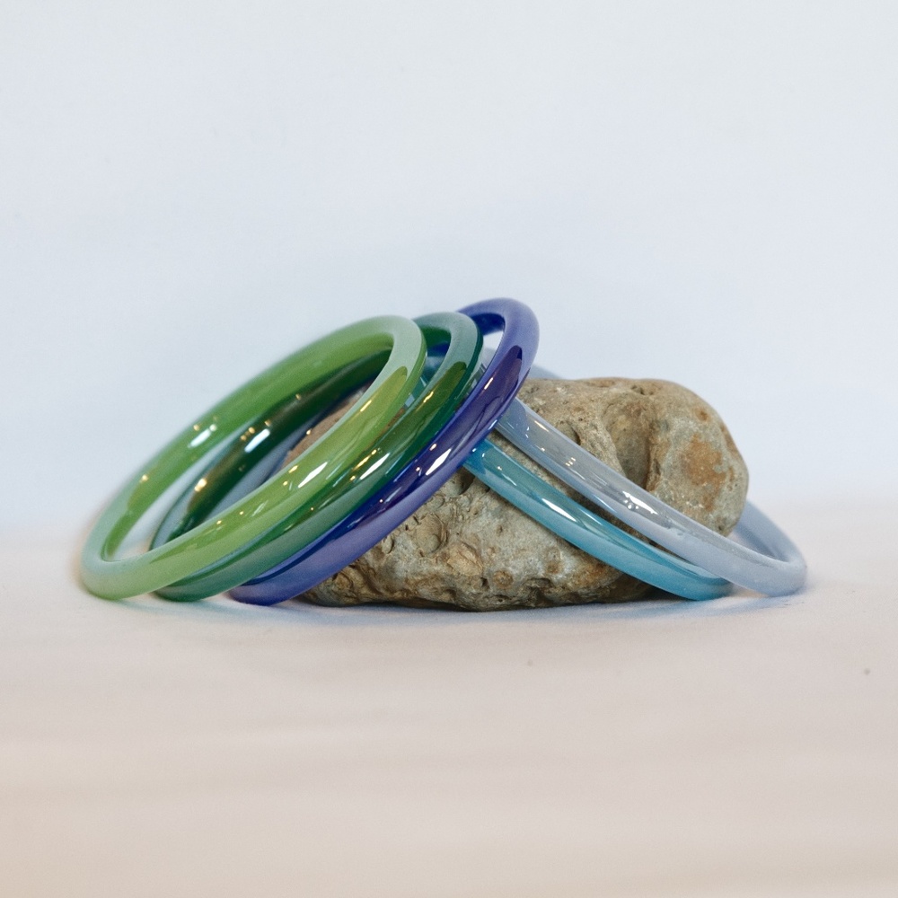 Set of 5 Glass Bangles